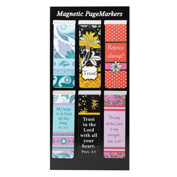 Hope, Trust, and Rejoice Magnetic Bookmark Set