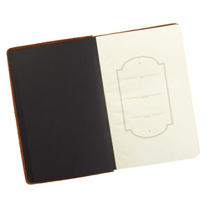 Love Conquers All Soft Full Grain Leather Journal in Brown