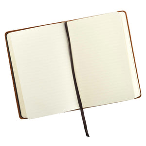 Love Conquers All Soft Full Grain Leather Journal in Brown