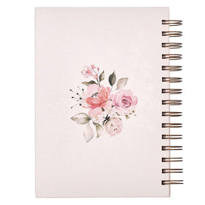 Do Everything In Love Large Wirebound Journal in White