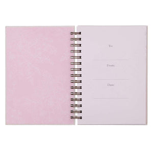 Do Everything In Love Large Wirebound Journal in White