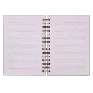 Do Everything In Love Large Wirebound Journal in White