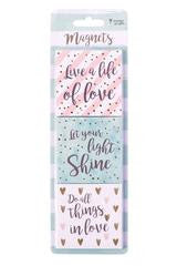 3-piece 'Live A Life Of Love' Magnet Set