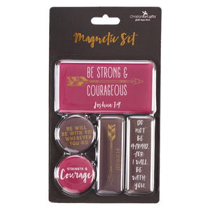 Be Strong And Courageous Magnet Set – Joshua 1:9