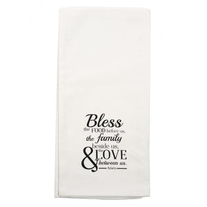 Bless the Food Before Us Tea Towel